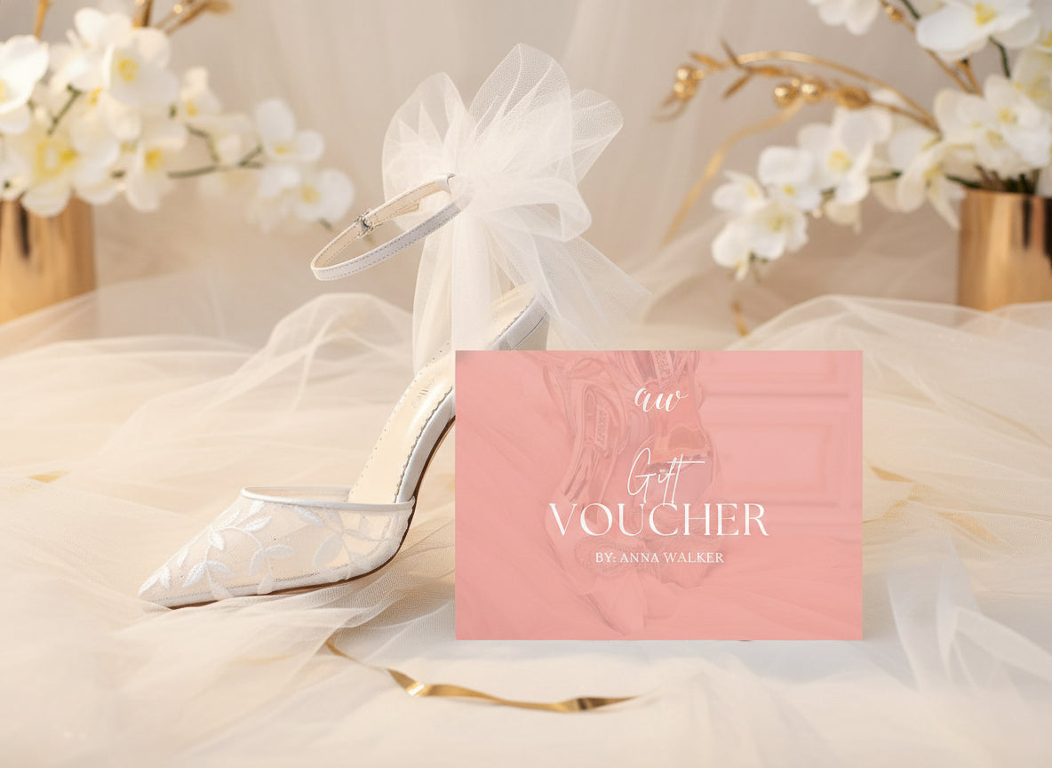 Sapatos de cerimónia Anna Walker x Gift Card da Anna Walker Store com design exclusivo